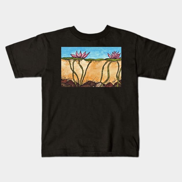 Pond in Profile Kids T-Shirt by CAutumnTrapp